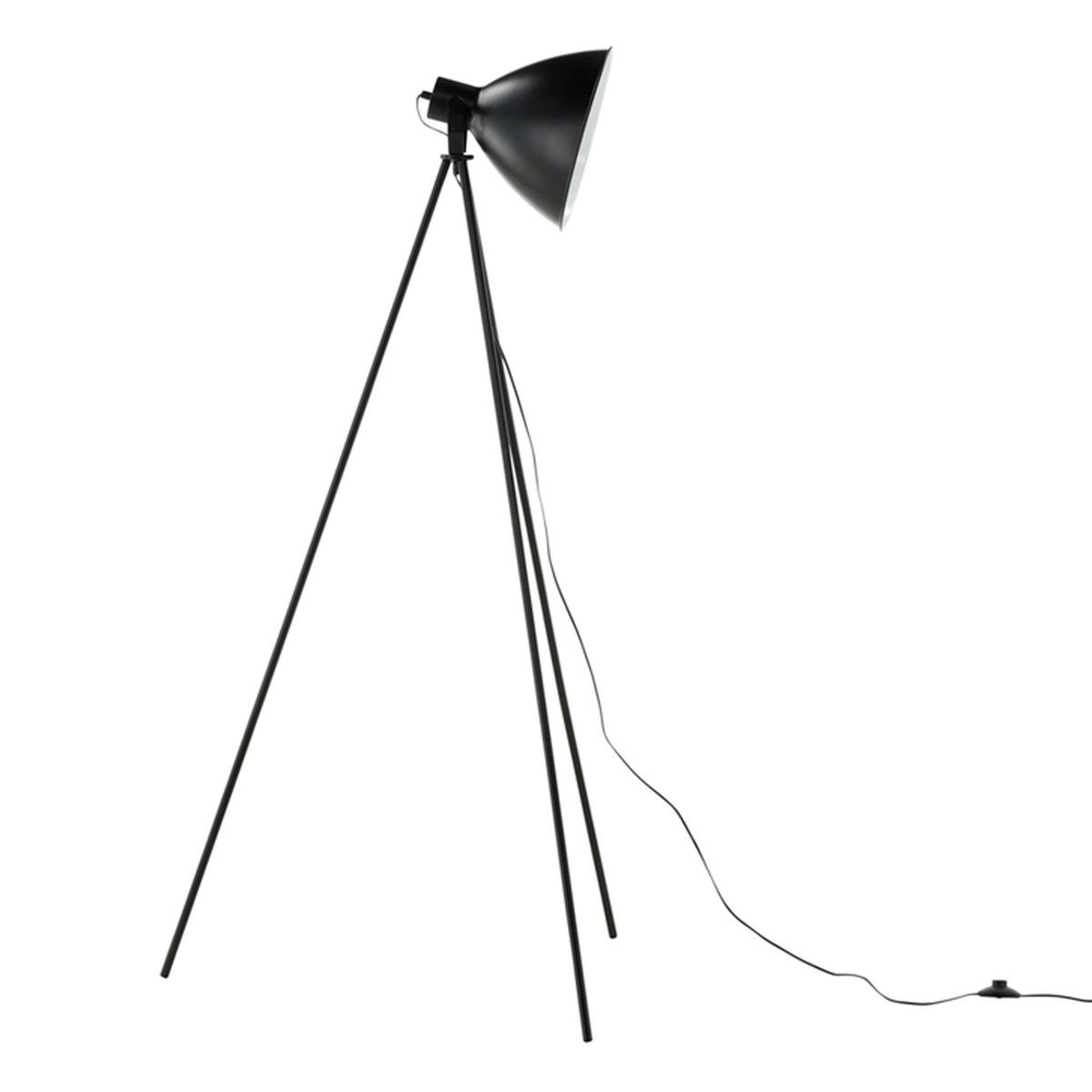 Paris Prix Lampadaire trépied en métal  tiv  140cm noir