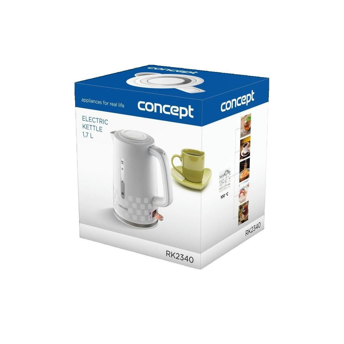 CONCEPT USINE Bouilloire Concept Solution RK2340 1,7 litre blanche