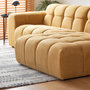 Voir la diapositive 5 : CONCEPT USINE Canapé d'angle 3-4 places nuage en velours moutarde SALFORD