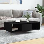 VIDAXL Table basse noir 104x60x35 cm bois d'ingenierie