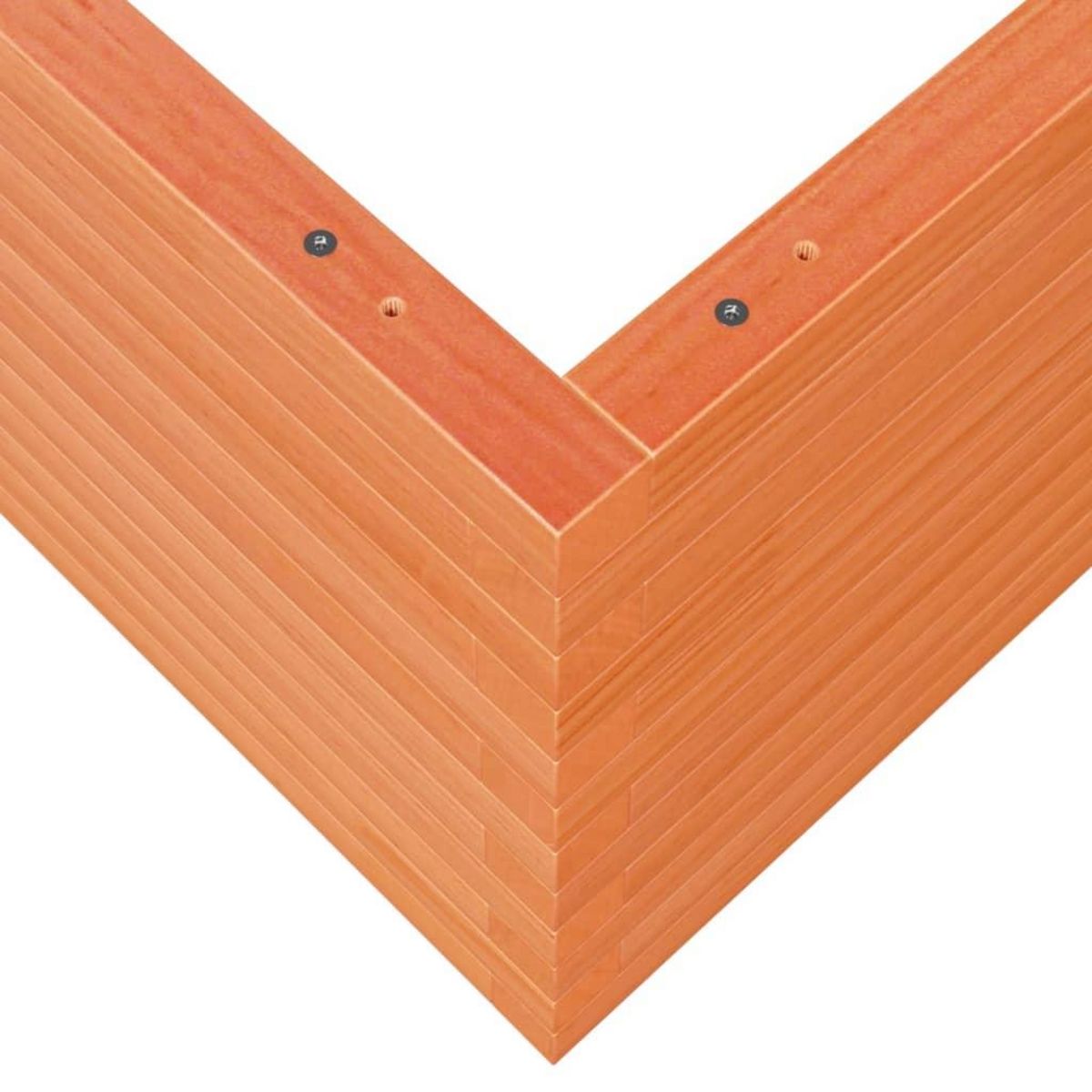 VIDAXL Jardiniere cire marron 90x90x46 cm bois de pin massif