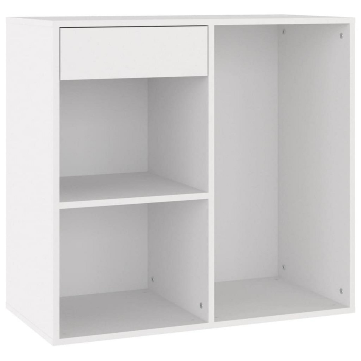 VIDAXL Armoire a cosmetiques Blanc 80x40x75 cm Bois d'ingenierie