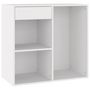 Voir la diapositive 2 : VIDAXL Armoire a cosmetiques Blanc 80x40x75 cm Bois d'ingenierie