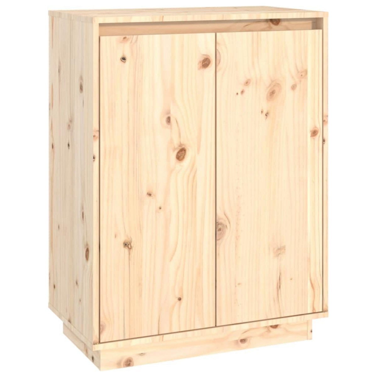 VIDAXL Armoire a chaussures 60x35x80 cm Bois de pin massif