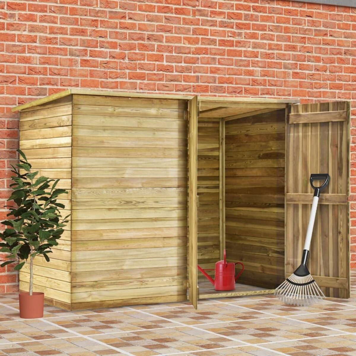 VIDAXL Abri de jardin 232x110x170 cm Bois de pin impregne