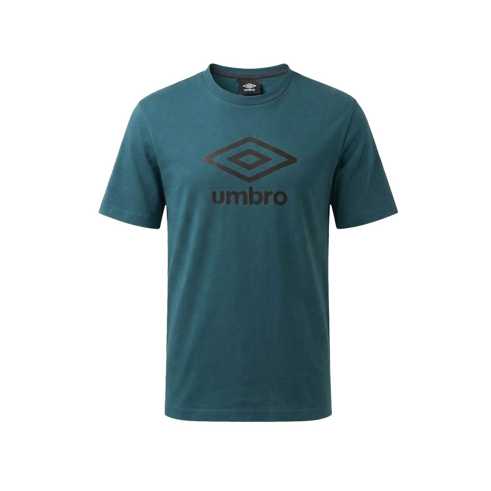 Voir la diapositive 2 : UMBRO Tee shirt homme col rond en coton 160GSM et logo imprimé 729280