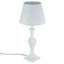 Voir la diapositive 1 : ATMOSPHERA Lampe en Bois Patiné  Cabeloh  55cm Blanc