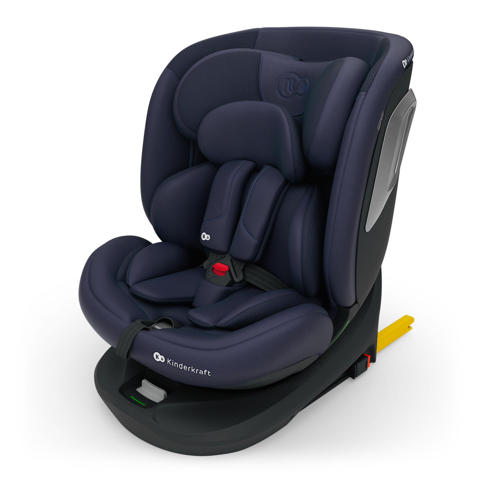 KINDERKRAFT Kinderkraft I-GROW 2 PLUS Siège Auto i-Size 40–150 cm (0–12 ans), Dos à la route jusqu'à 105 cm, 5 inclinaisons, ISOFIX + Top Tether, H-GUARD+ & SPS+, Bleu