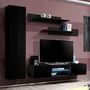 Voir la diapositive 1 : Paris Prix Meuble TV Mural Design  Fly XVIII  210cm Noir