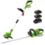 Voir la diapositive 2 : VITO Garden Pack 2 outils 20V Coupe Bordure + Taille Haies + 2 Batteries Lithium 2.0Ah + Jeu de 20 lames + Chargeur VITO