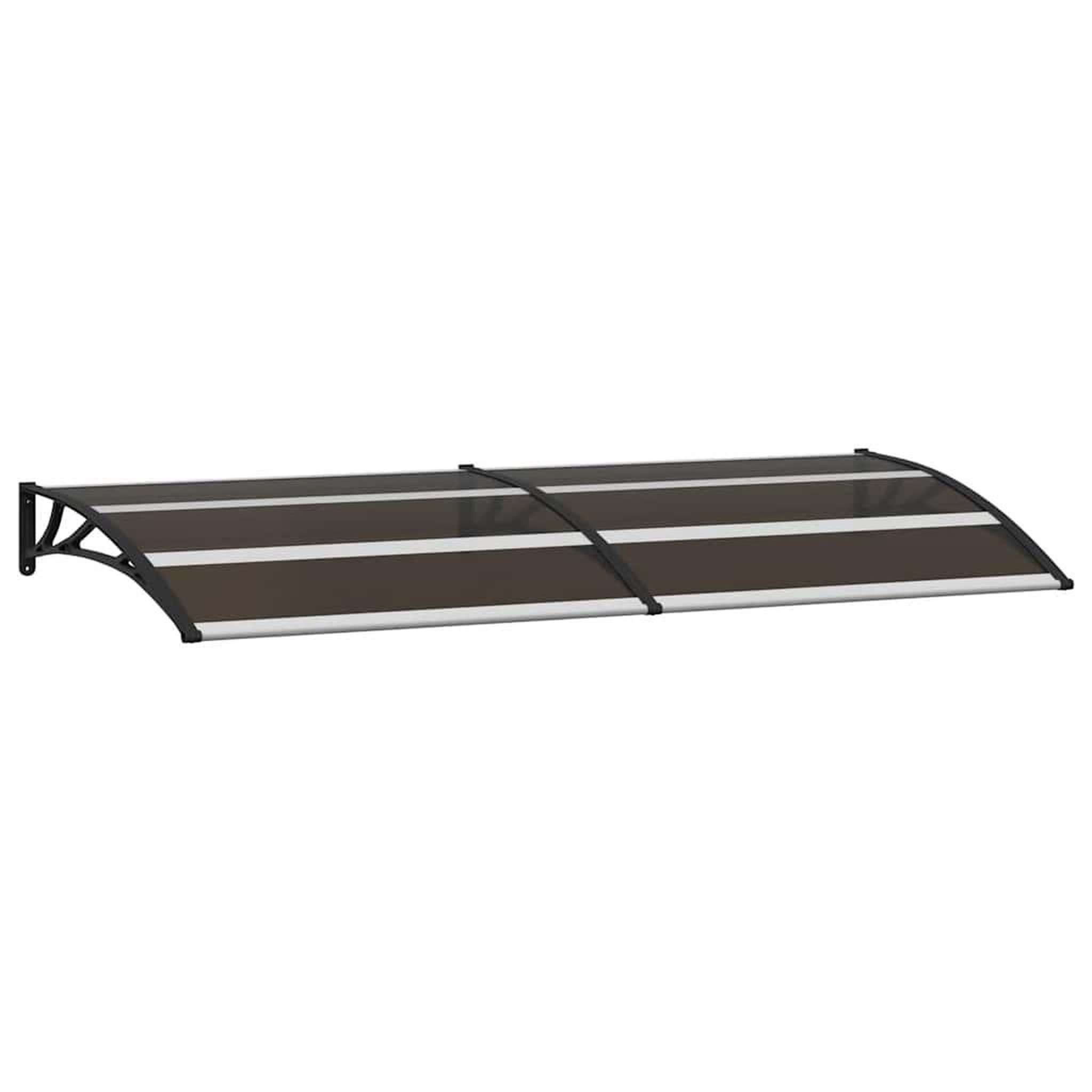 Voir la diapositive 2 : VIDAXL Auvent de porte Noir 200x75 cm PC
