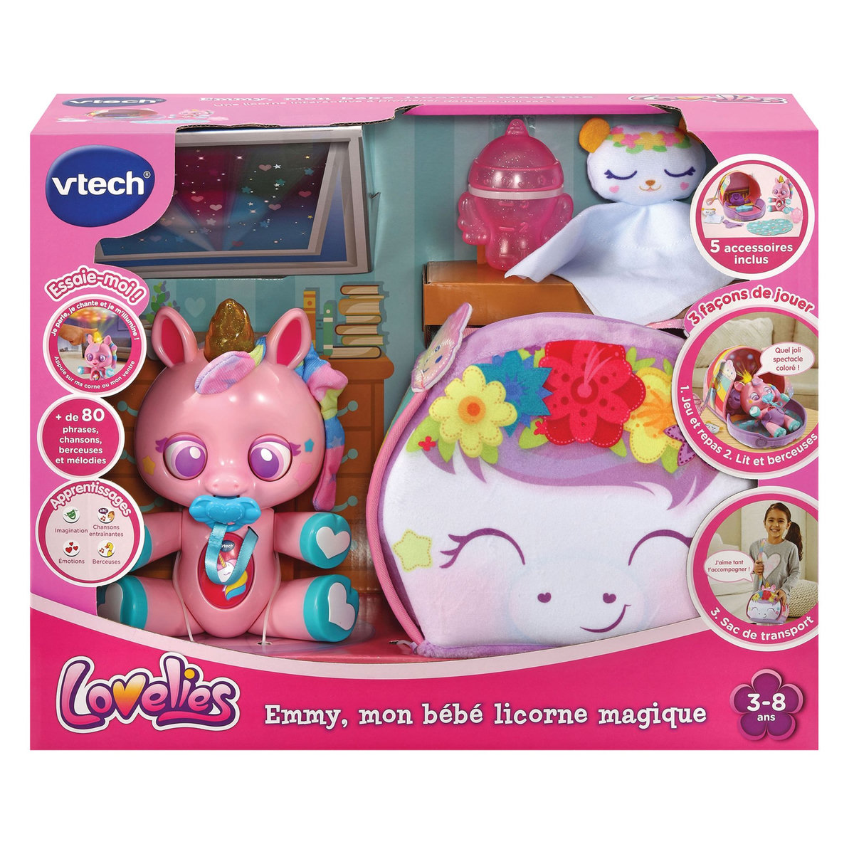 VTECH Lovelies Emmy mon Bébé licorne magique