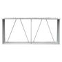 Voir la diapositive 3 : VIDAXL Abri de stockage de bois Acier galvanise 330x84x152 cm Gris