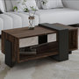 Voir la diapositive 2 : Habitat et Jardin Table basse en bois  Meleni  - 90 x 49 x 40 cm - Marron