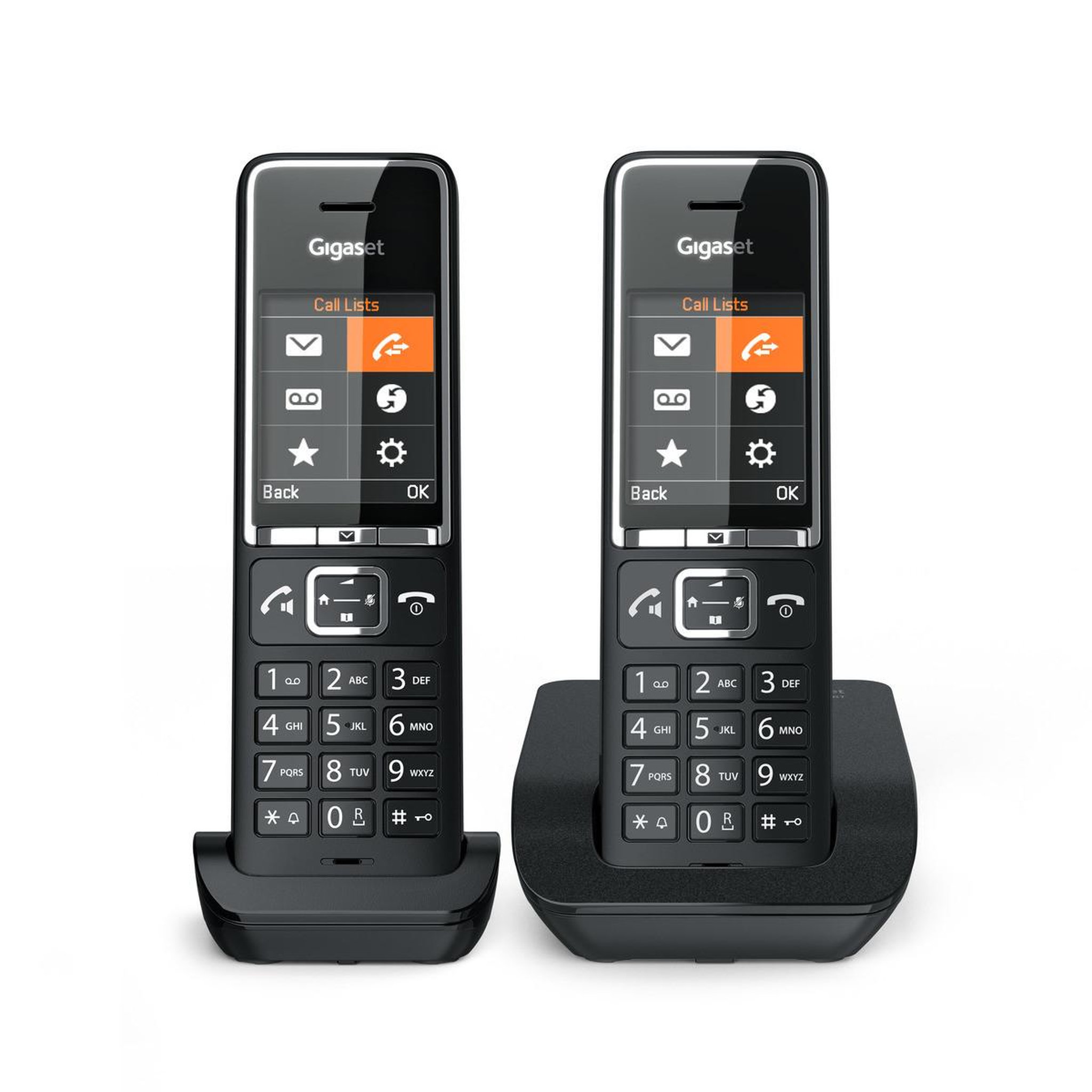 GIGASET Gigaset COMFORT 550 duo Téléphone analogique Identification de l'appelant Noir