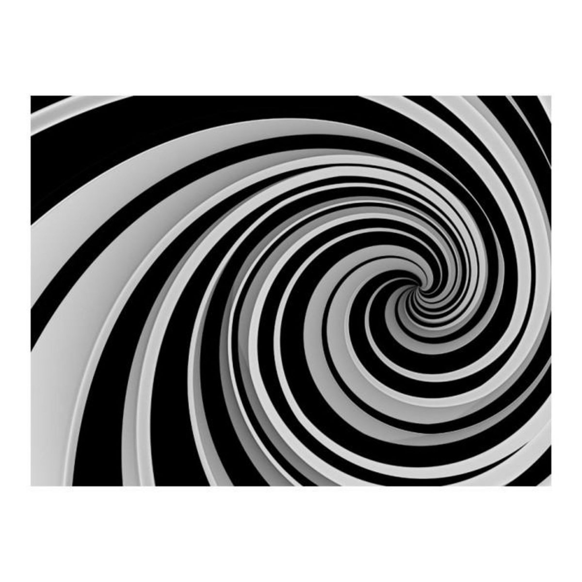 Paris Prix Papier Peint II  Black & White Swirl