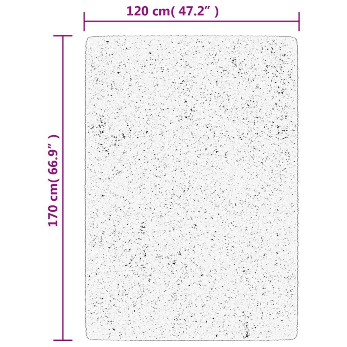 VIDAXL Tapis OVIEDO a poils courts rouge 120x170 cm