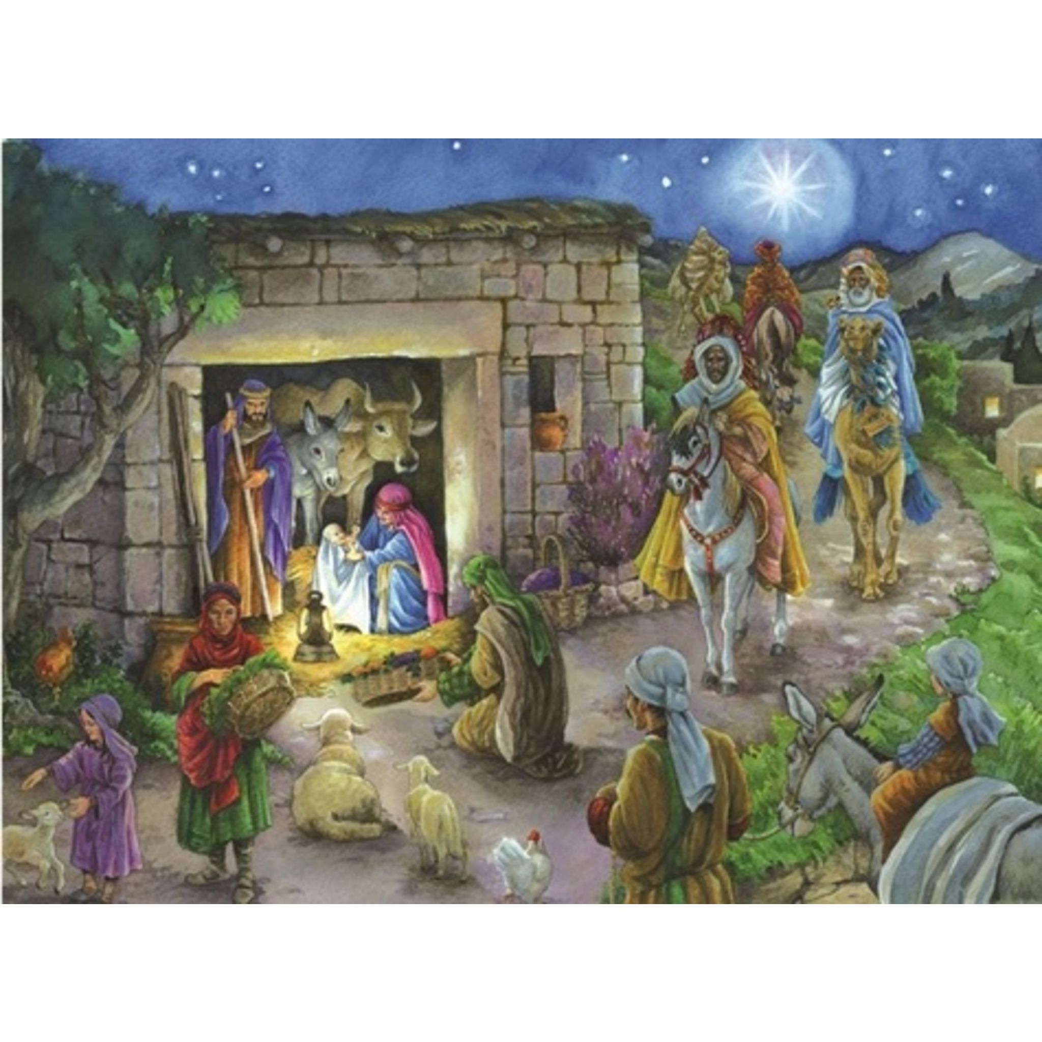 CALENDRIER DE L'AVENT CRECHE TRADITIONNELLE, Llobet Joséphine pas cher 