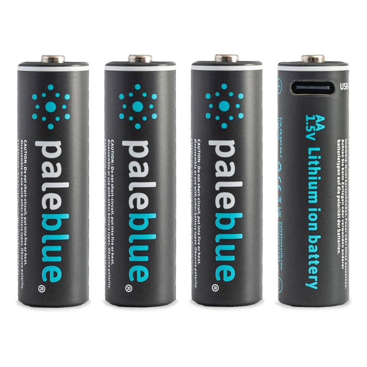 PALE BLUE Pile rechargeable USB AA type C (LR06)