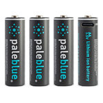 PALE BLUE Pile rechargeable USB AA type C (LR06)
