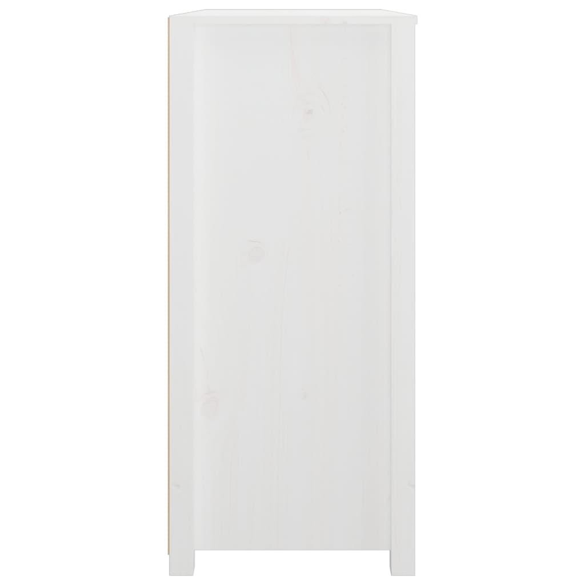 Voir la diapositive 5 : VIDAXL Armoire laterale Blanc 100x40x90 cm Bois de pin massif