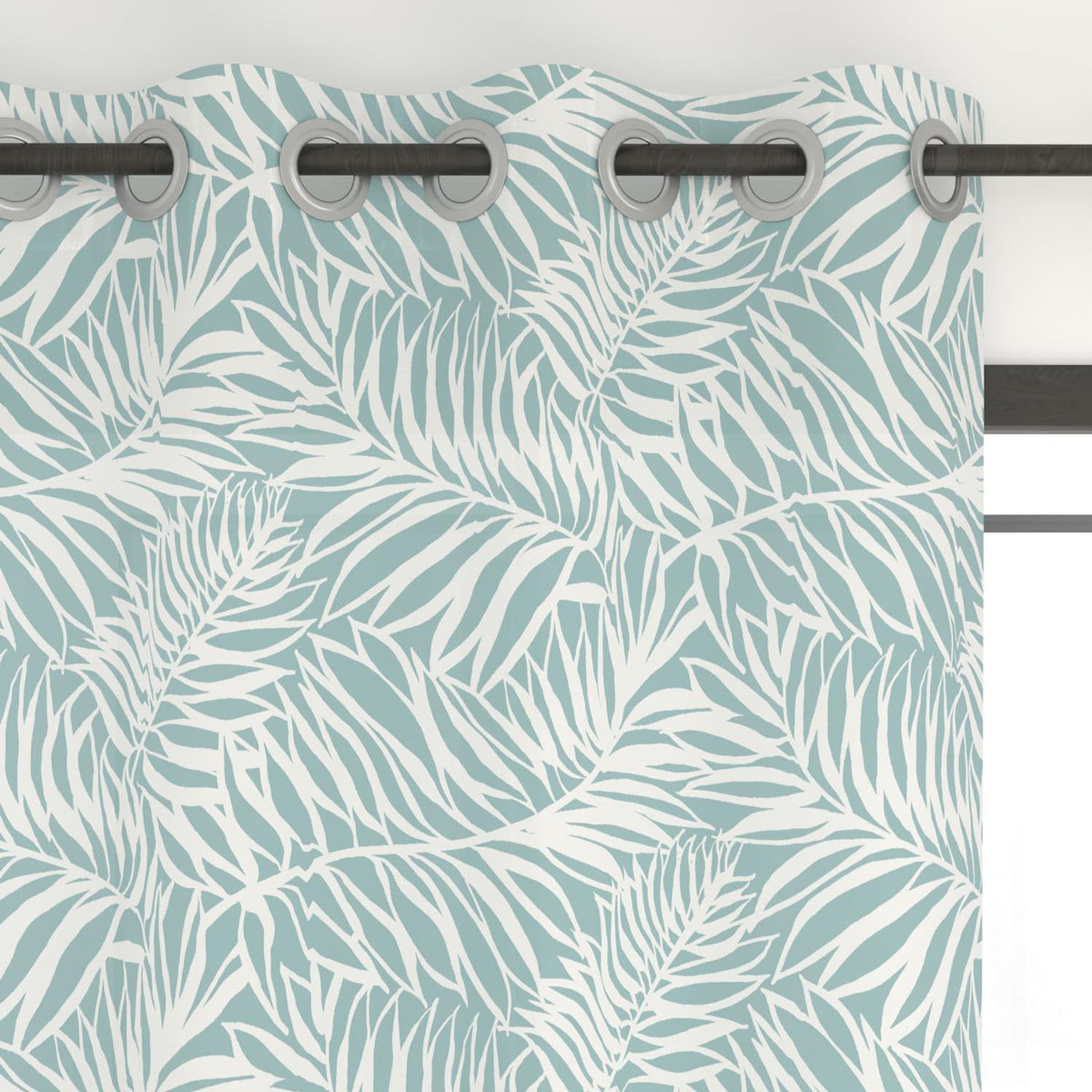 SOLEIL D'OCRE Rideau à oeillets imprimé en polycoton 135x250 cm GUYANE, par Soleil d'Ocre