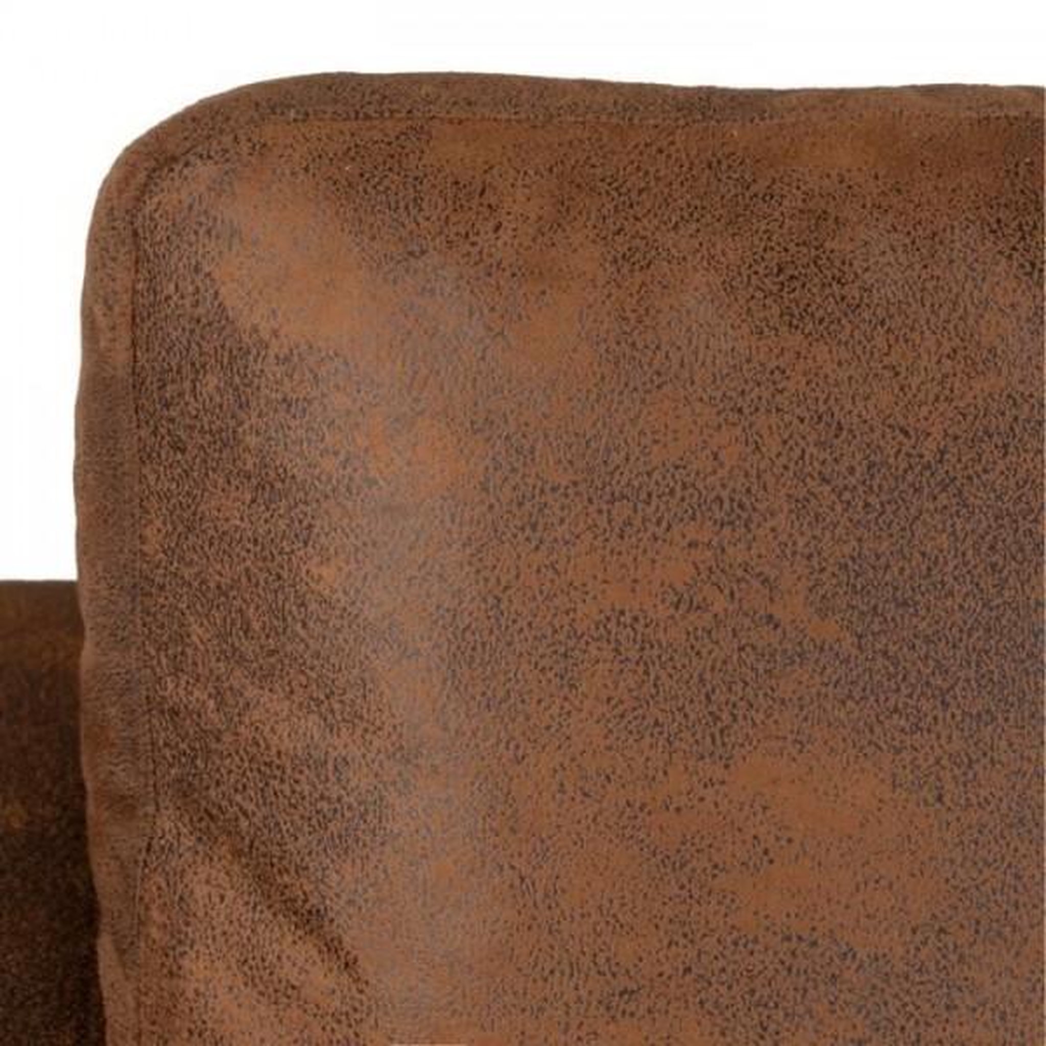 Voir la diapositive 6 : MARKET24 Canapé d'angle droit 4 places - Tissu marron vintage - Contemporain - L 215 x P 140 x H 86 cm - PAUL