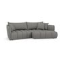 Voir la diapositive 2 : LISA DESIGN Cassiopee - canapé d'angle droit 4 places en tissu texturé