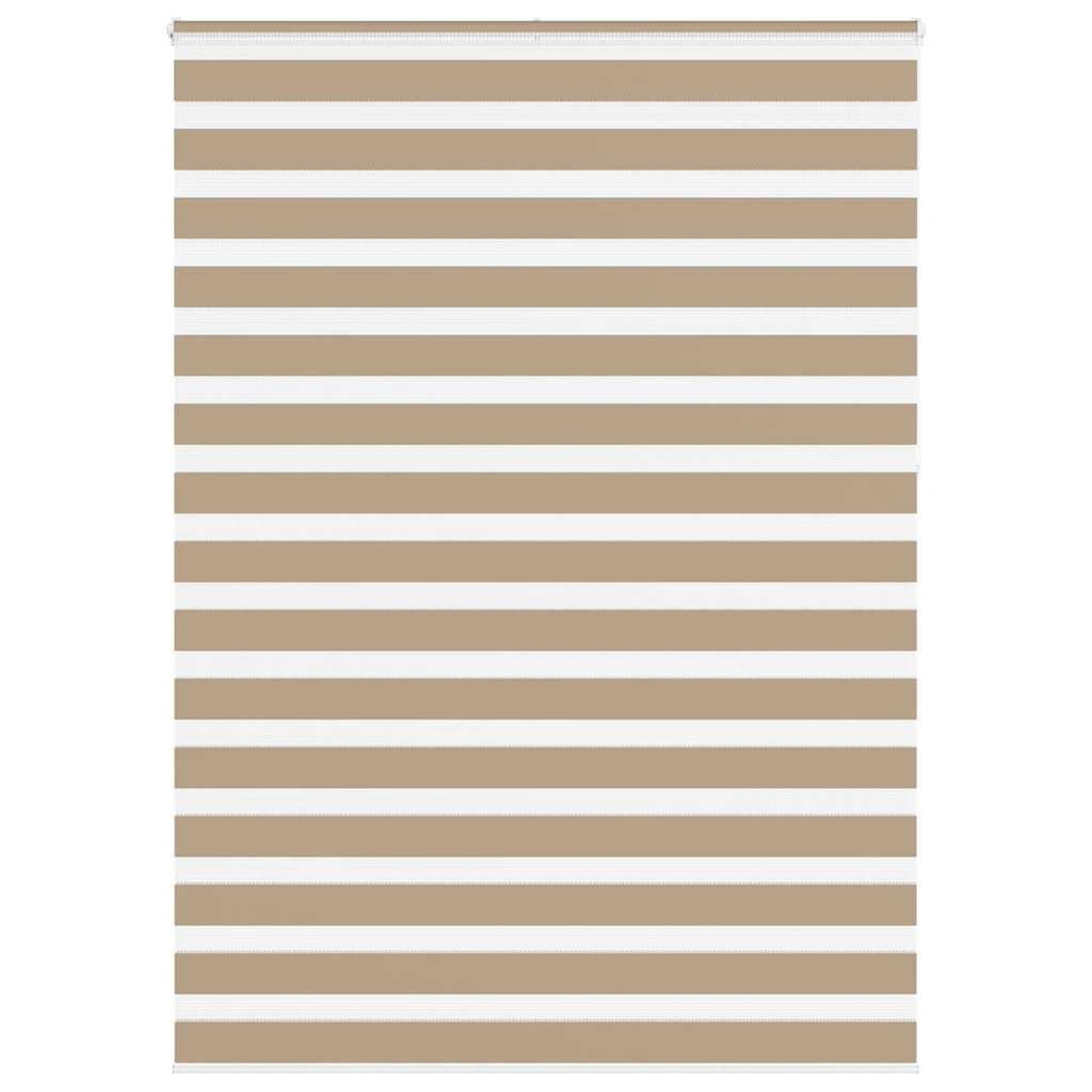 VIDAXL Store zebre marron sable largeur du tissu 155,9cm polyester
