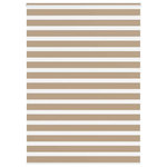 VIDAXL Store zebre marron sable largeur du tissu 155,9cm polyester