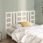 Voir la diapositive 1 : VIDAXL Tete de lit Blanc 146x4x100 cm Bois massif de pin