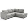 Voir la diapositive 5 : LISA DESIGN Jake - canapé d'angle droit 5 places convertible en tissu velours relief