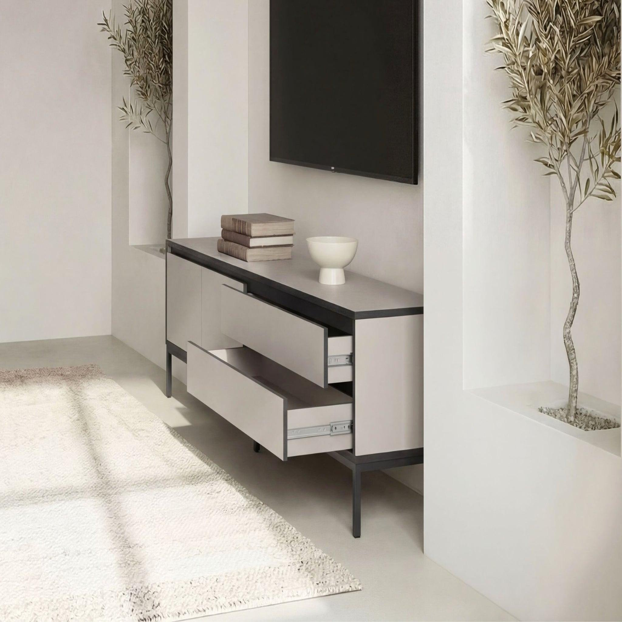 Voir la diapositive 4 : CASANOVA PARIS Vana - meuble tv 180cm en mélamine