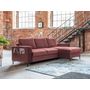 Voir la diapositive 1 : BEST MOBILIER Lilly - canapé d'angle droit - 4 places - convertible avec coffre - en velours