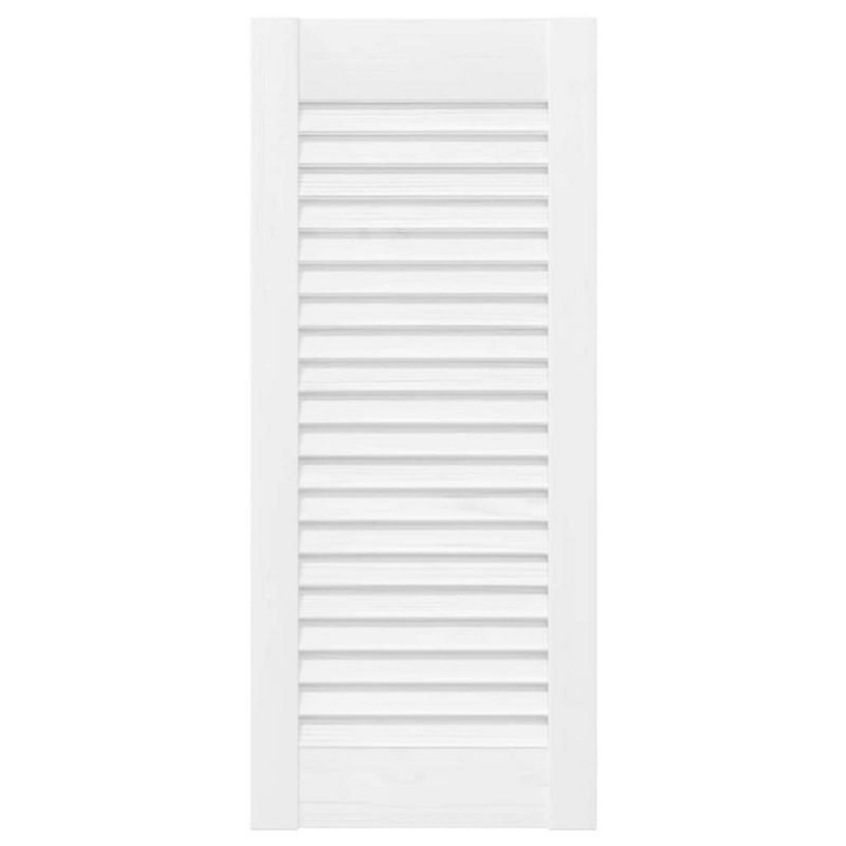 VIDAXL Portes d armoire à persiennes 4 pcs blanc 61,5x29,5 cm