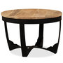 Voir la diapositive 4 : VIDAXL Table basse bois de manguier brut 60x40 cm