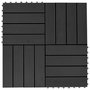 Voir la diapositive 1 : VIDAXL Carreaux de terrasse 22 pcs 30 x 30 cm 2 m^2 WPC Noir