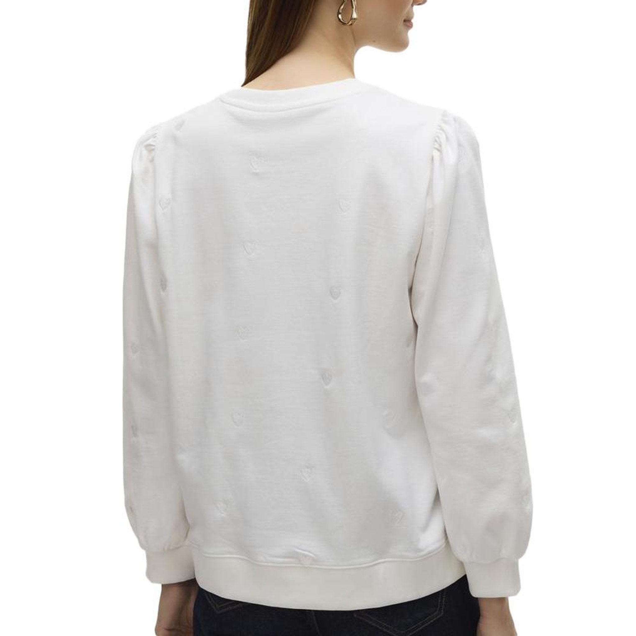 Voir la diapositive 2 : Vero Moda Sweat Blanc Femme Vero Moda Beat
