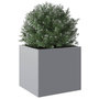 Voir la diapositive 4 : VIDAXL Jardiniere argente 32x30x29 cm acier galvanise