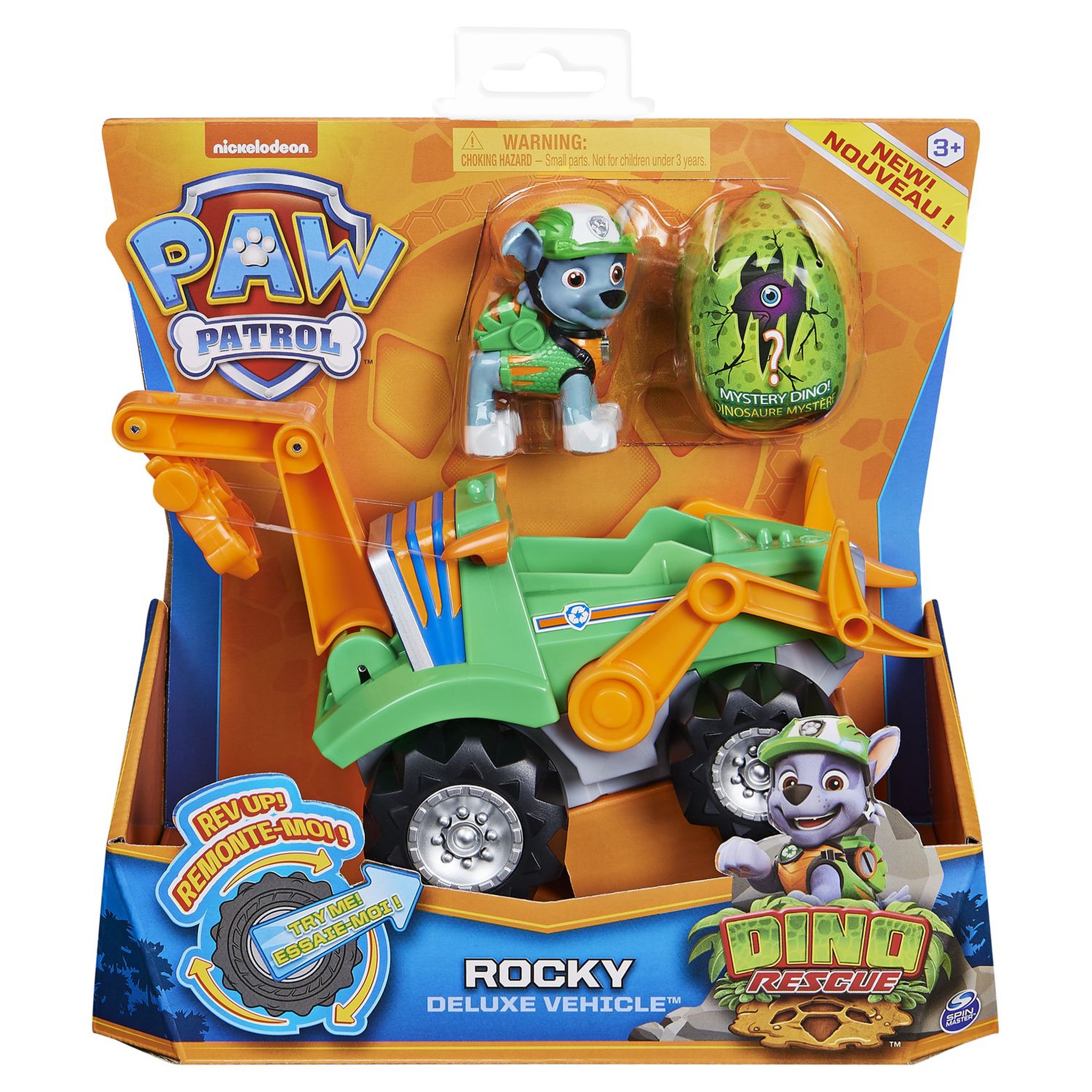 Voir la diapositive 4 : SPIN MASTER Véhicule + figurine Rocky - Pat'Patrouille Dino Rescue