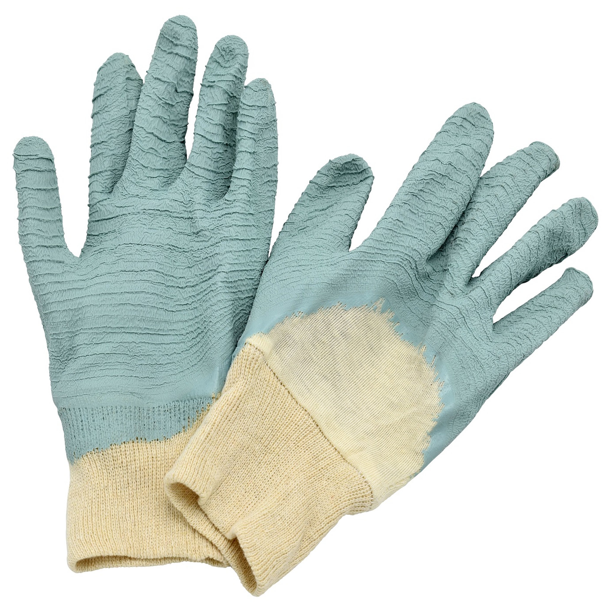 GARDENSTAR Gants de jardinage en coton et latex - Spécial rosier T.9