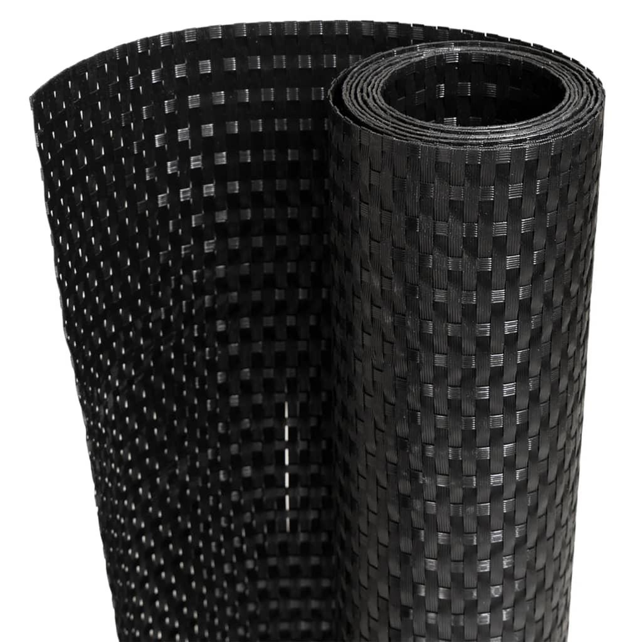 Voir la diapositive 2 : VIDAXL Paravent de balcon noir 600x90 cm resine tressee