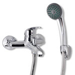 VIDAXL Kit de robinet de douche Chrome