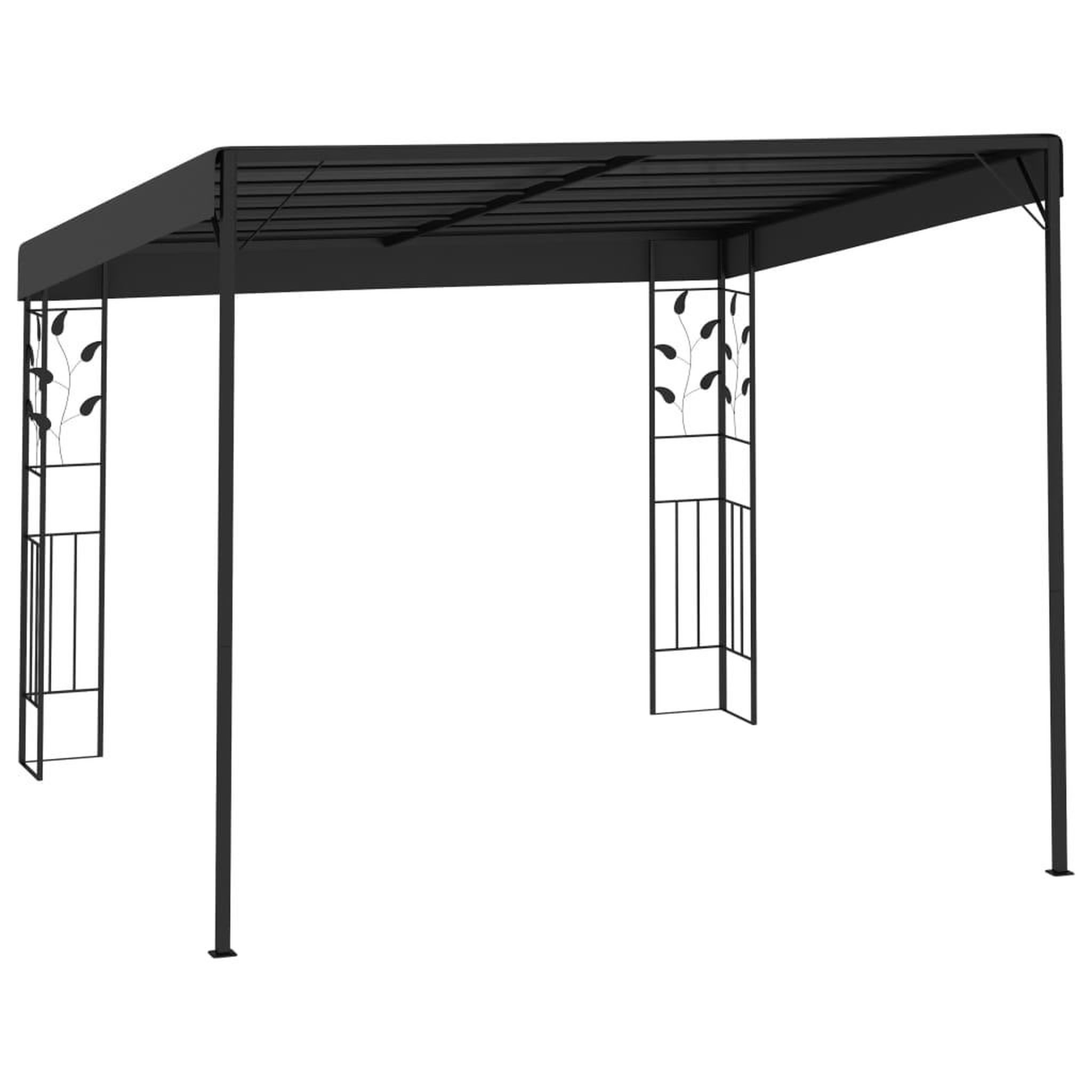 Voir la diapositive 3 : VIDAXL Belvedere a montage mural 3x3x2,5 m Anthracite