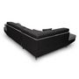 Voir la diapositive 4 : Canapé angle gauche convertible 4 à 5 places bimatière microfibre/simili CHICAGO