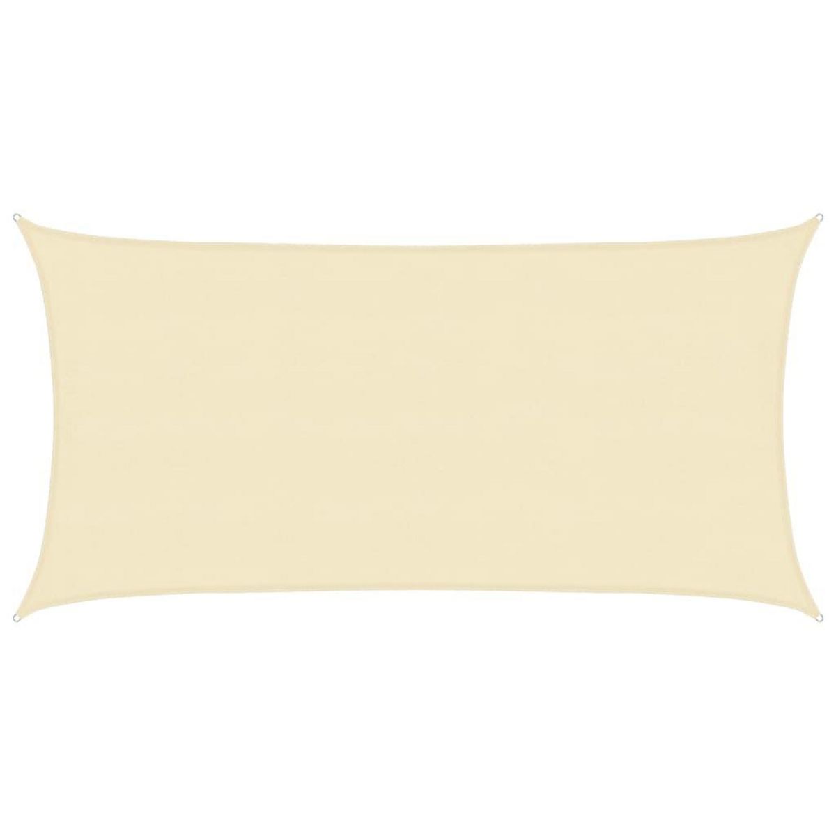 VIDAXL Voile d'ombrage 160 g/m^2 Creme 4x7 m PEHD