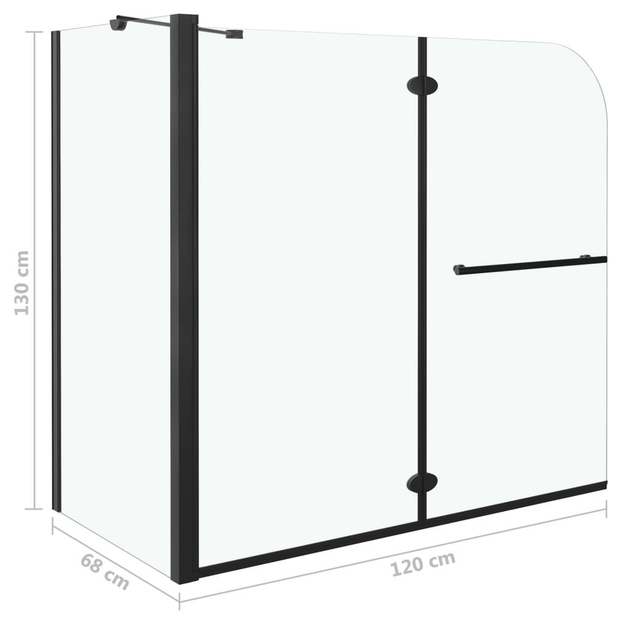 Voir la diapositive 6 : VIDAXL Cabine de douche pliante ESG 120x68x130 cm noir