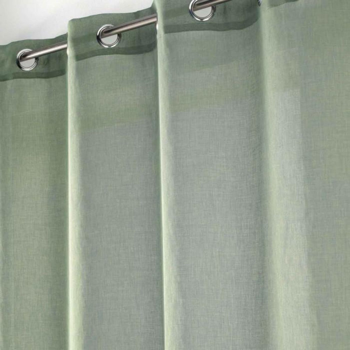 Paris Prix Rideau Voilage à Œillets  Sandra  140x280cm Kaki