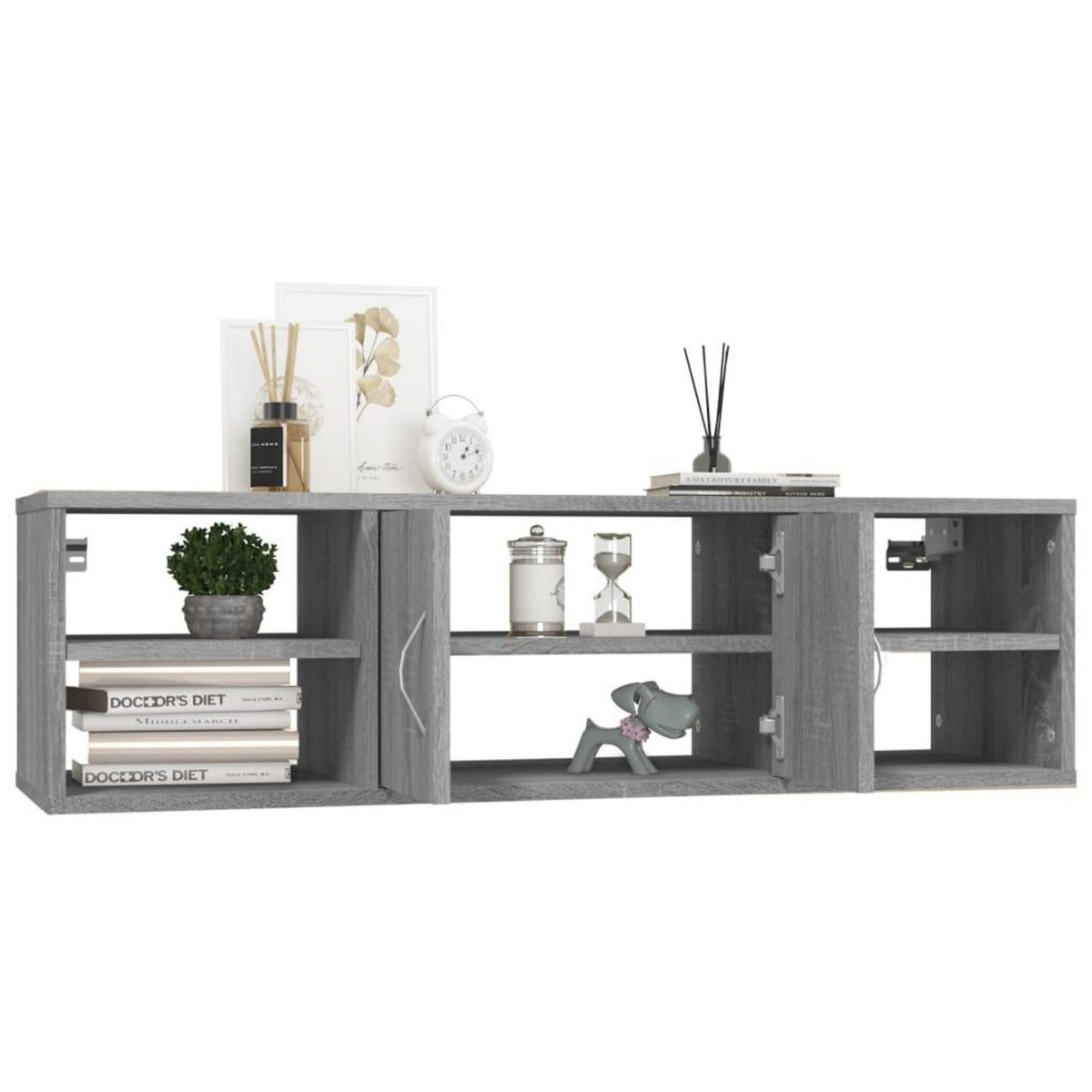 VIDAXL Etagere murale Sonoma gris 102x30x29 cm Bois ingenierie