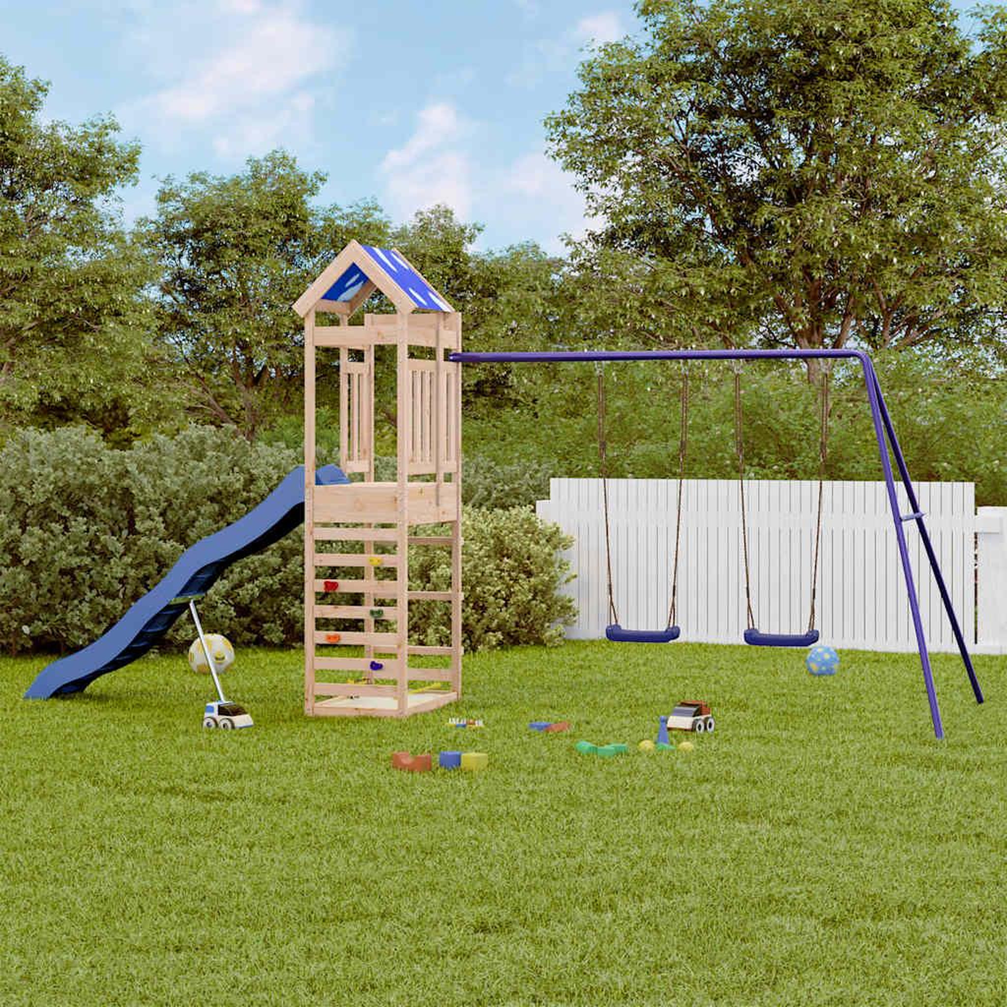 VIDAXL Aire de jeux d'exterieur bois de pin massif